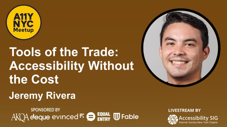 a11yNYC accessibility community platform